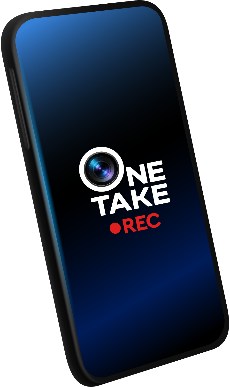 OneTake Record voice controls shown on a smartphone